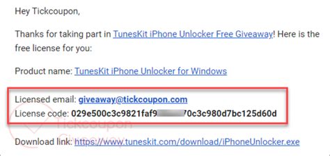 tuneskit licensed email and registration code|tuneskit iphone unlocker registration code.
